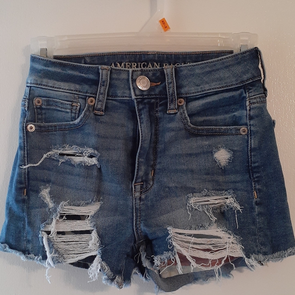 American Eagle Distressed Jean Shorts